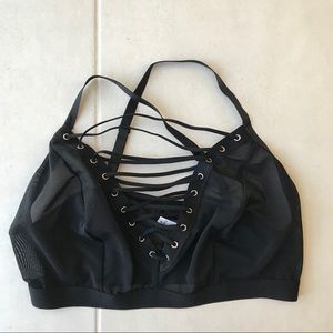 Torrid Lace Up Sheer Bralette Plus Sz 00/10 L6